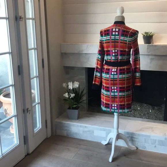 Anthropologie Moth Williston Plaid Cardigan XS VERY GOOD USED CONDITION. - Picture 6 of 12